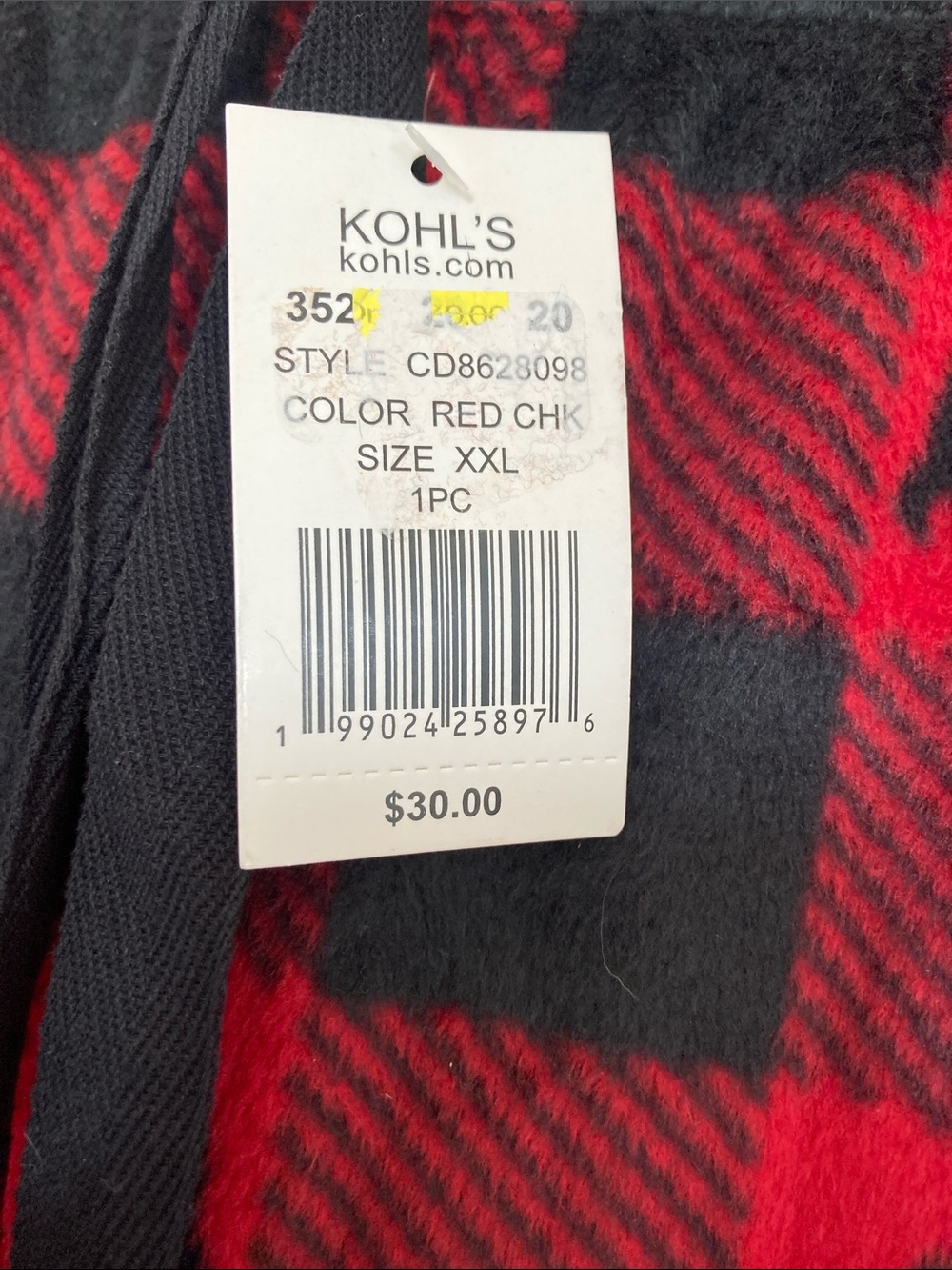 Cuddl Duds plaid print bear & paw print PJ pant w pockets sleepwear loungewear - Picture 13 of 17